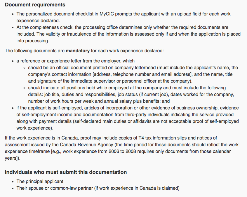 The Problem of Employer Reference Letters for Economic Immigration