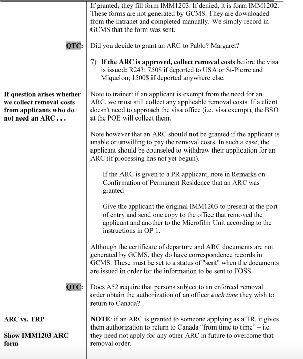 Authorization to Return to Canada ("ARC") A Deep Dive to