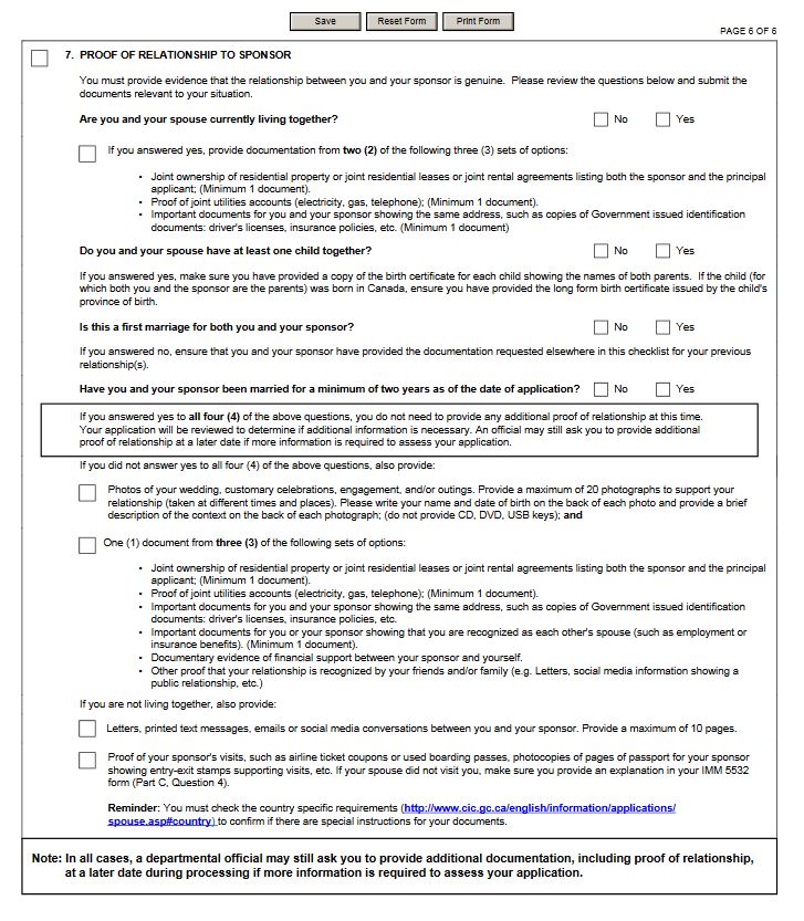 Spouse Sponsorship Required Docs Welcome To Vancouvers Immigration Blog 1763